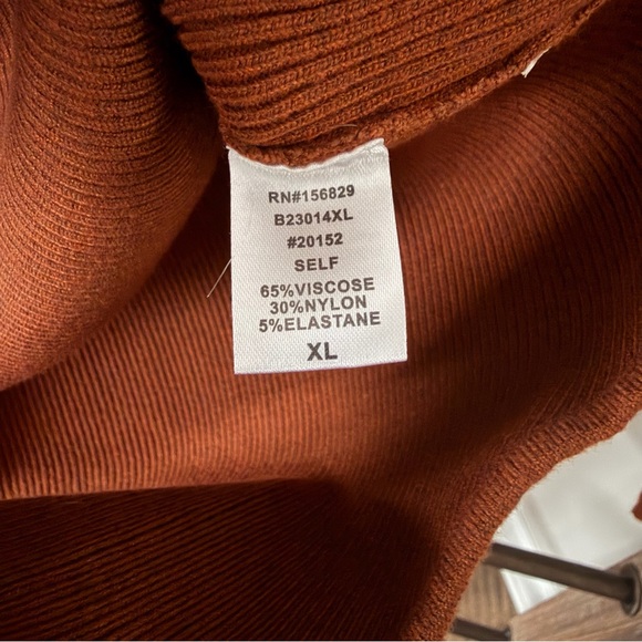 White Birch Ribbed Sweetheart Neckline Long Sleeve Bodysuit – Size XL - Picture 5 of 6